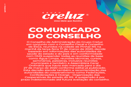 Comunicado do conselho do Grupo Creluz