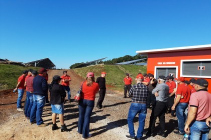 Conselhos da Creluz visitam a usina Cerro do Sol em Cerro Grande