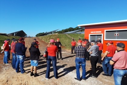 Conselhos da Creluz visitam a usina Cerro do Sol em Cerro Grande