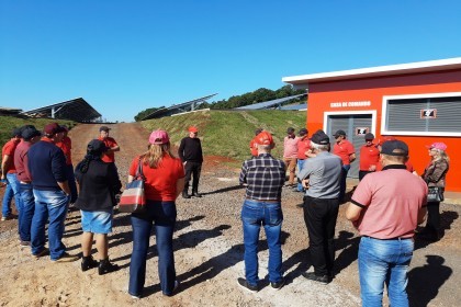 Conselhos da Creluz visitam a usina Cerro do Sol em Cerro Grande