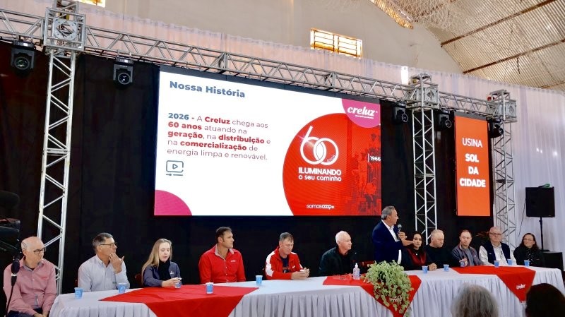 Creluz marca 60 anos com lançamento do 14º complexo de geração de energia
