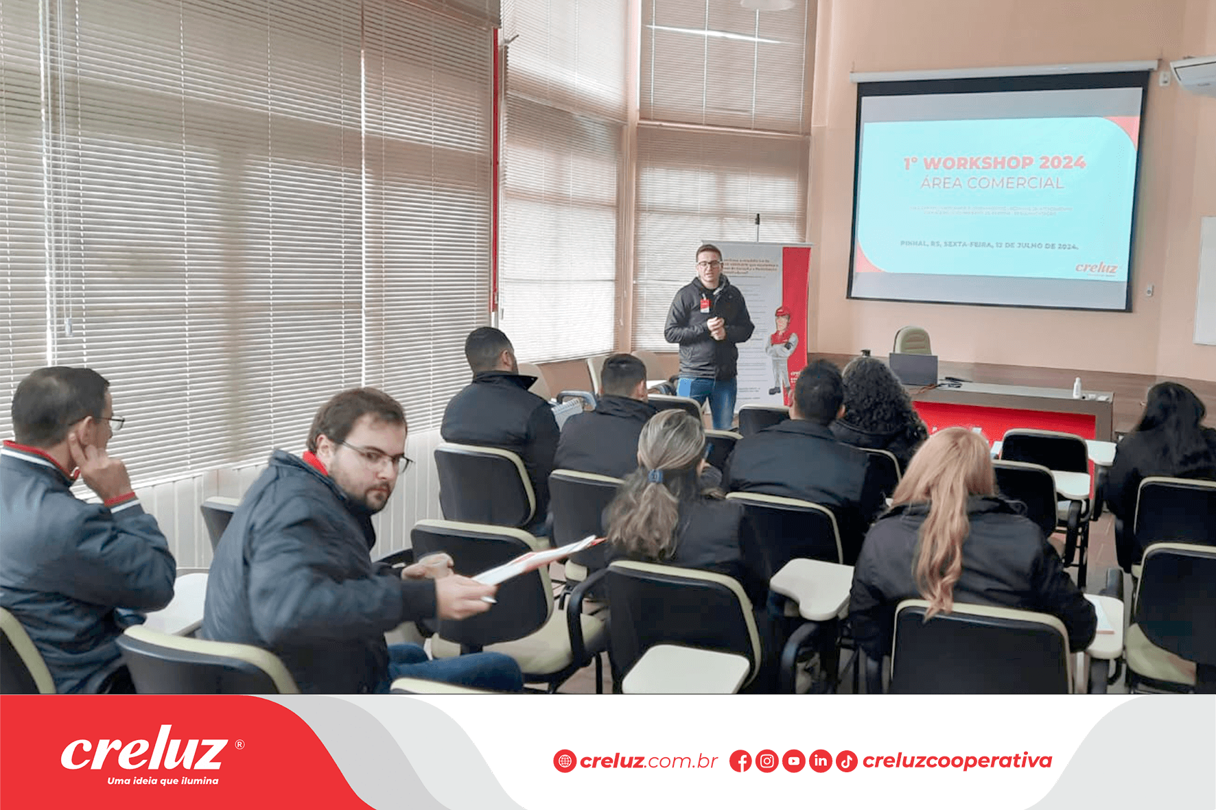 Creluz realiza 1º workshop 2024 na área comercial