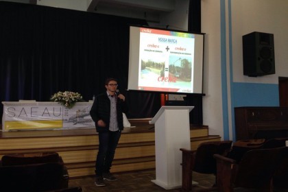 Engenheiro da Creluz palestra em Cachoeira do Sul na UFSM