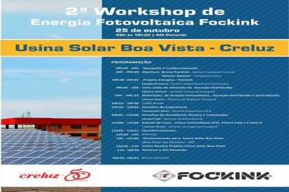 Usina Solar Boa Vista é tema de Workshop